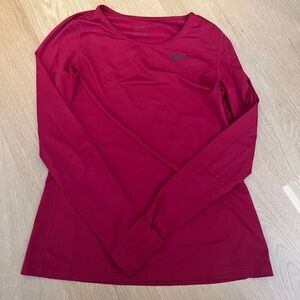 Nike Women's Crimson Long Sleeve Tee